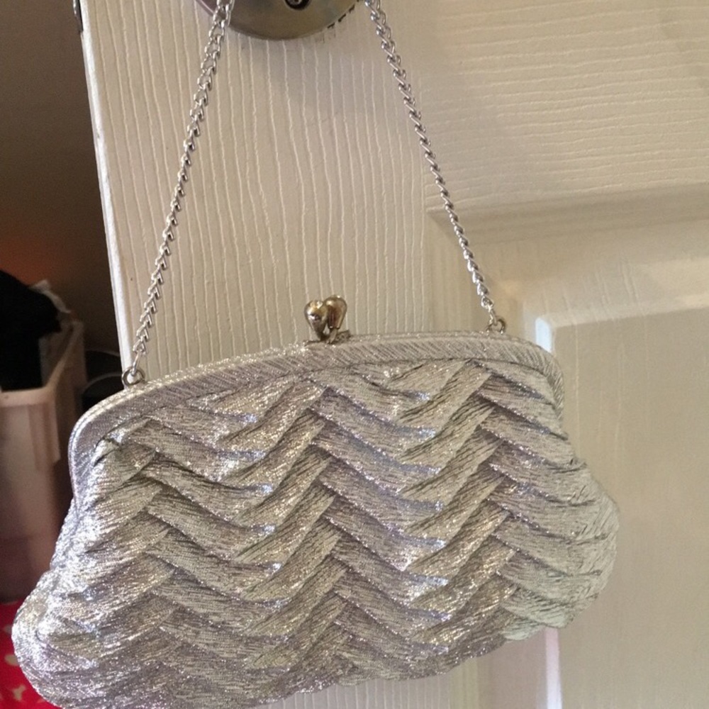 Clutch evening handbag.